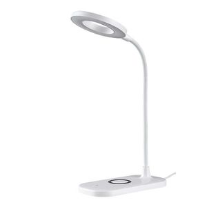 Rabalux Bílá LED stolní lampička Hardin 5W s bezdrátovým nabíjením 74014 obraz