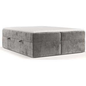 Šedá boxspring postel s úložným prostorem 160x200 cm Yoko – Maison de Rêve obraz