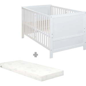 Bílá postýlka s nastavitelnou výškou 70x140 cm Easy Sleep – Roba obraz