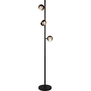 Černá/v bronzové barvě LED stojací lampa (výška 150 cm) Orbit – Trio Select obraz