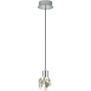 LED závěsné svítidlo ve stříbrné barvě se skleněným stínidlem ø 13 cm Verano – Trio Select obraz