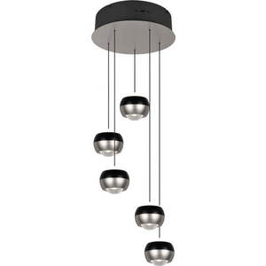Černé/ve stříbrné barvě LED závěsné svítidlo ø 30 cm Orbit – Trio Select obraz