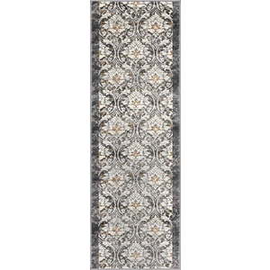 Tmavě šedý/slonovinový běhoun 67x200 cm Soft Viskan – FD obraz