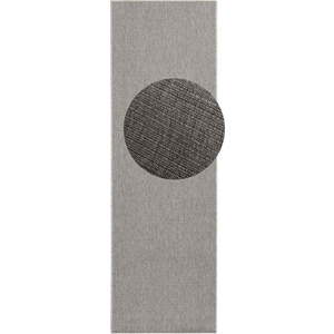 Šedý vnitřní a venkovní běhoun 80x350 cm Nature – Hanse Home obraz