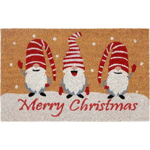 Rohožka s vánočním motivem z kokosového vlákna 40x70 cm Christmas Gnomes – Hanse Home obraz
