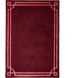 Vínový ručně tkaný vlněný koberec 120x170 cm Gatsby – Flair Rugs obraz
