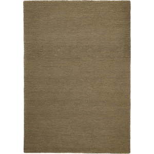 Khaki ručně tkaný vlněný koberec 120x170 cm Harris Boucle – Flair Rugs obraz