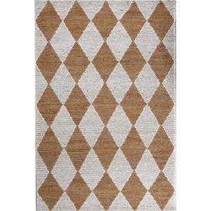 Bílý/v přírodní barvě ručně tkaný koberec s příměsí juty 120x170 cm Effie Diamond – Flair Rugs obraz