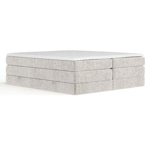 Béžová boxspring postel s úložným prostorem/bez čela 180x200 cm Juniper – Maison de Rêve obraz