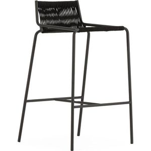 Černá kovová barová židle (výška sedáku 65 cm) Emily – Marckeric obraz