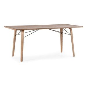 Jídelní stůl s deskou v dubovém dekoru 90x180 cm Lujan – MOME obraz