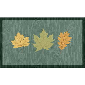 Rohožka 40x70 cm Autumn Leaves on Green – Artsy Doormats obraz