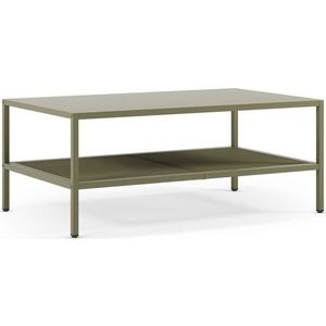 Zelený kovový konferenční stolek 60x100 cm Fayna – Marckeric obraz