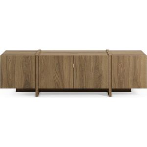 TV stolek v dekoru dubu v přírodní barvě 180x55x35 cm Volia – Marckeric obraz