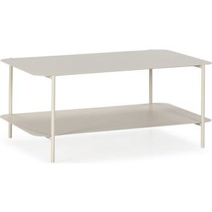 Krémový kovový konferenční stolek 58x90 cm Beatrix – MOME obraz