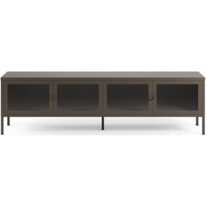 Šedý kovový TV stolek 160x50x35 cm Layna – Marckeric obraz