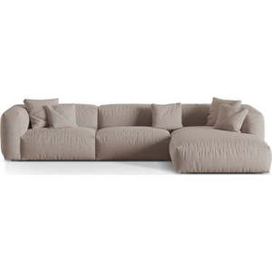 Béžová modulární rohová pohovka (pravý roh) Martina – Micadoni Home obraz