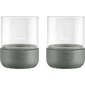 Skleněné svícny v sadě na čajovou svíčku 2 ks Calma – Blomus obraz