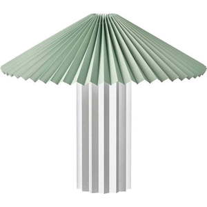 Stmívatelná stolní lampa ve stříbrné barvě/šalvějově zelená s textilním stínidlem (výška 36 cm) Taite – Blomus obraz