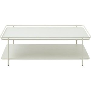 Světle šedý kovový konferenční stolek 55x110 cm Yuba – Unique Furniture obraz