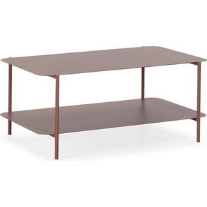 Kovový konferenční stolek v terakotové barvě 58x90 cm Beatrix – MOME obraz