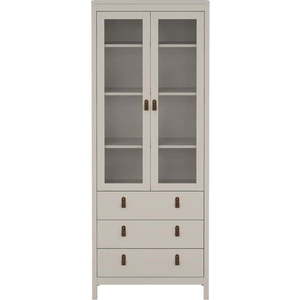 Šedobéžová vitrína 78x199x33 cm Madrid – Tvilum obraz