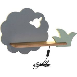 Zeleno-šedé dětské svítidlo Sheep – Candellux Lighting obraz