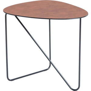 Koňakově hnědý kovový konferenční stolek 44x50 cm Curve L Bull – LIND DNA obraz