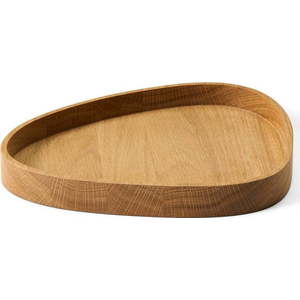 Dekorativní dřevěný úložný box v přírodní barvě 26x23x3 cm Curve L – LIND DNA obraz
