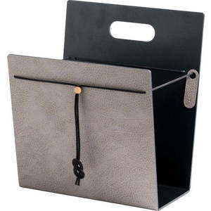 Kovový/z eko kůže stojan na časopisy Hippo M – LIND DNA obraz