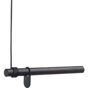 Černý nástěnný věšák z dubového dřeva 50 cm Swing – LIND DNA obraz