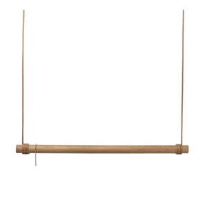 Nástěnný věšák z dubového dřeva v přírodní barvě 110 cm Swing L – LIND DNA obraz