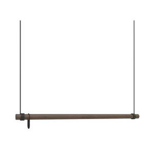 Hnědý nástěnný věšák z dubového dřeva 110 cm Swing L – LIND DNA obraz