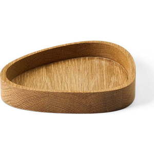 Dekorativní dřevěný úložný box v přírodní barvě 18x16x3 cm Curve M – LIND DNA obraz