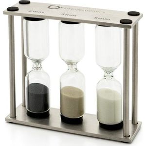 Přesýpací minutka ve stříbrné barvě Duet – Bredemeijer obraz