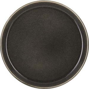 Černý dezertní talíř z kameniny ø 21 cm Grey/Grey – Bitz obraz