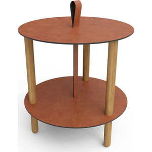 Kulatý odkládací stolek ø 48 cm Strap L Bull – LIND DNA obraz