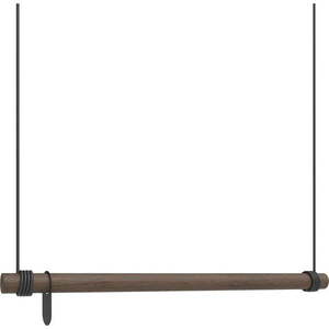 Hnědý nástěnný věšák z dubového dřeva 80 cm Swing M – LIND DNA obraz