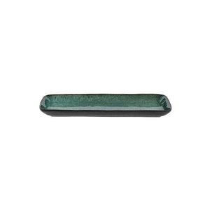 Servírovací keramický tác 14x38 cm Black/Green – Bitz obraz