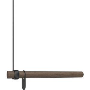 Hnědý nástěnný věšák z dubového dřeva 50 cm Swing – LIND DNA obraz
