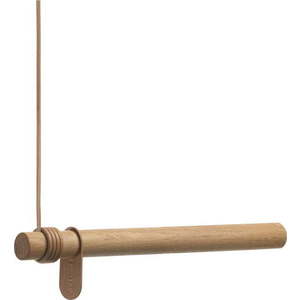 Nástěnný věšák z dubového dřeva v přírodní barvě 50 cm Swing – LIND DNA obraz