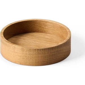 Dekorativní dřevěný úložný box v přírodní barvě ø 11x3 cm Circle S – LIND DNA obraz