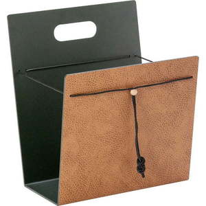 Kovový/z eko kůže stojan na časopisy Bull M – LIND DNA obraz