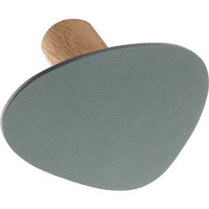 Šedozelený nástěnný ocelový háček Dot L Nupo – LIND DNA obraz