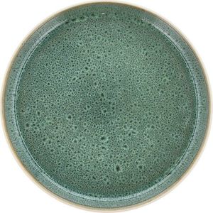 Bílý/zelený dezertní talíř z kameniny ø 21 cm White/Green – Bitz obraz