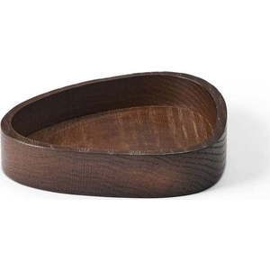 Hnědý dekorativní dřevěný úložný box 14x12, 5x3 cm Curve S – LIND DNA obraz