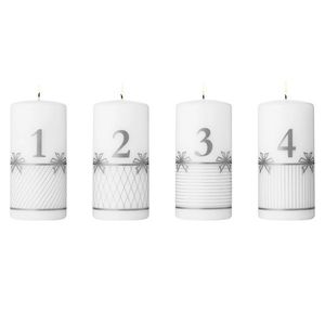 Adventní svíčky 2025 stříbrné, 4ks - Georg Jensen obraz
