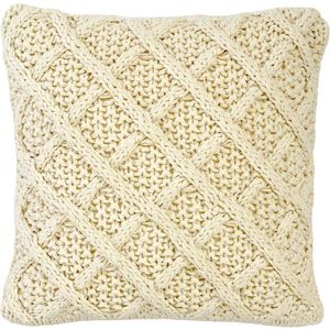 Povlak na polštář Leeds 45x45 čtvercový, krémový - Sander obraz