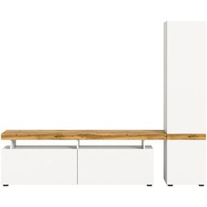 MID.YOU OBÝVACÍ STĚNA, bílá, dub wotan obraz