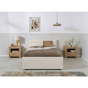 MID.YOU ČALOUNĚNÁ POSTEL, 120/200 cm, přírodní barvy obraz